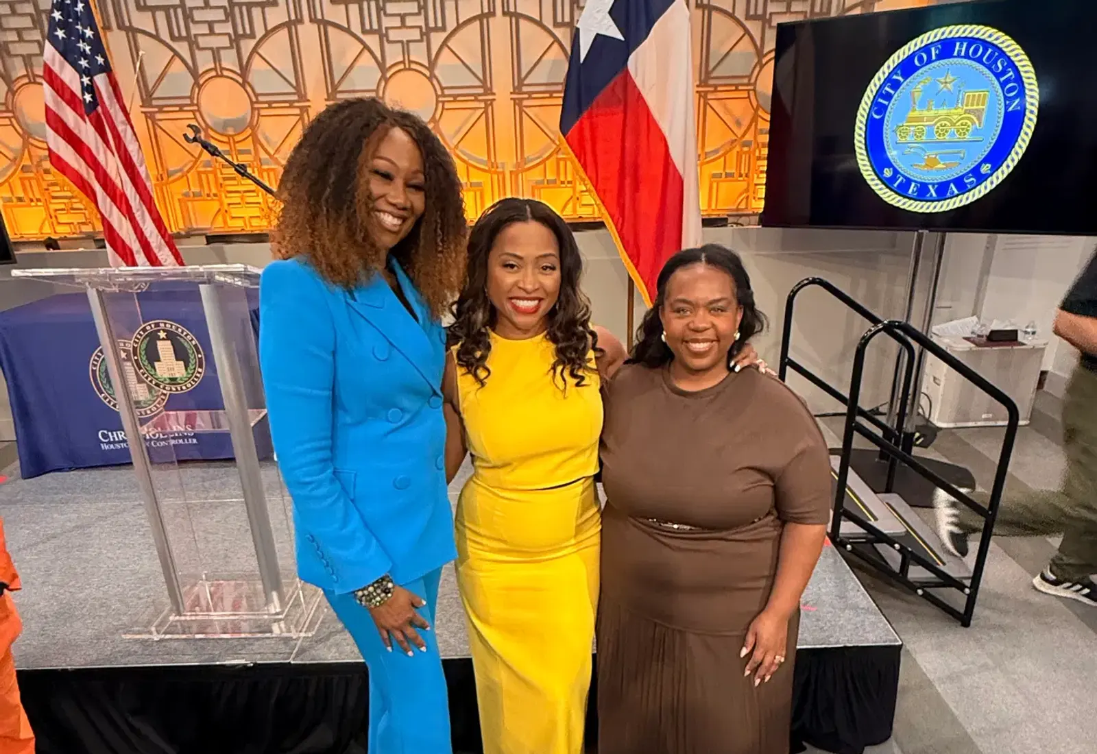 Yolanda Adams, Jamila Ryans, and Ashley Turner Captain at the City Controller’s Black History Month Celebration